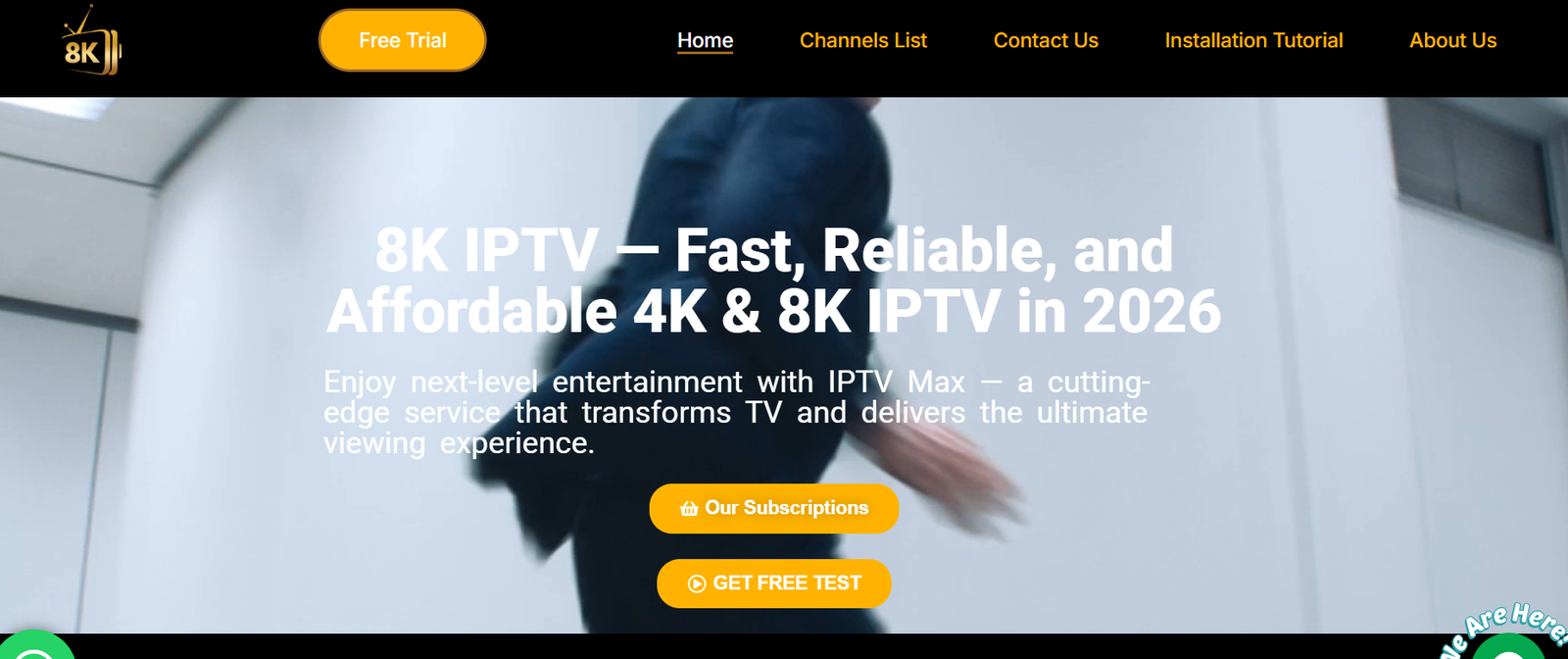 8kiptv.org IPTV provider screenshot