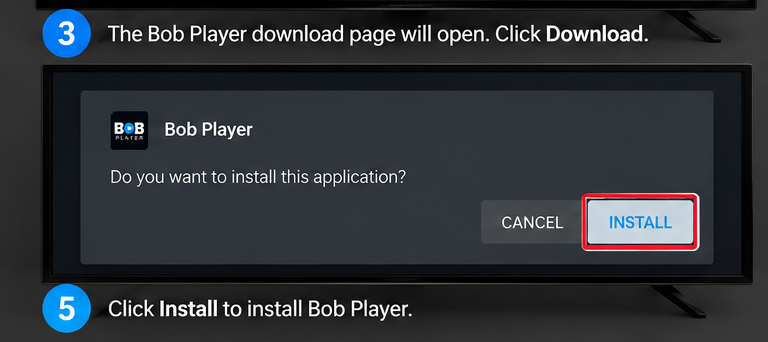 Install Bob Player application
